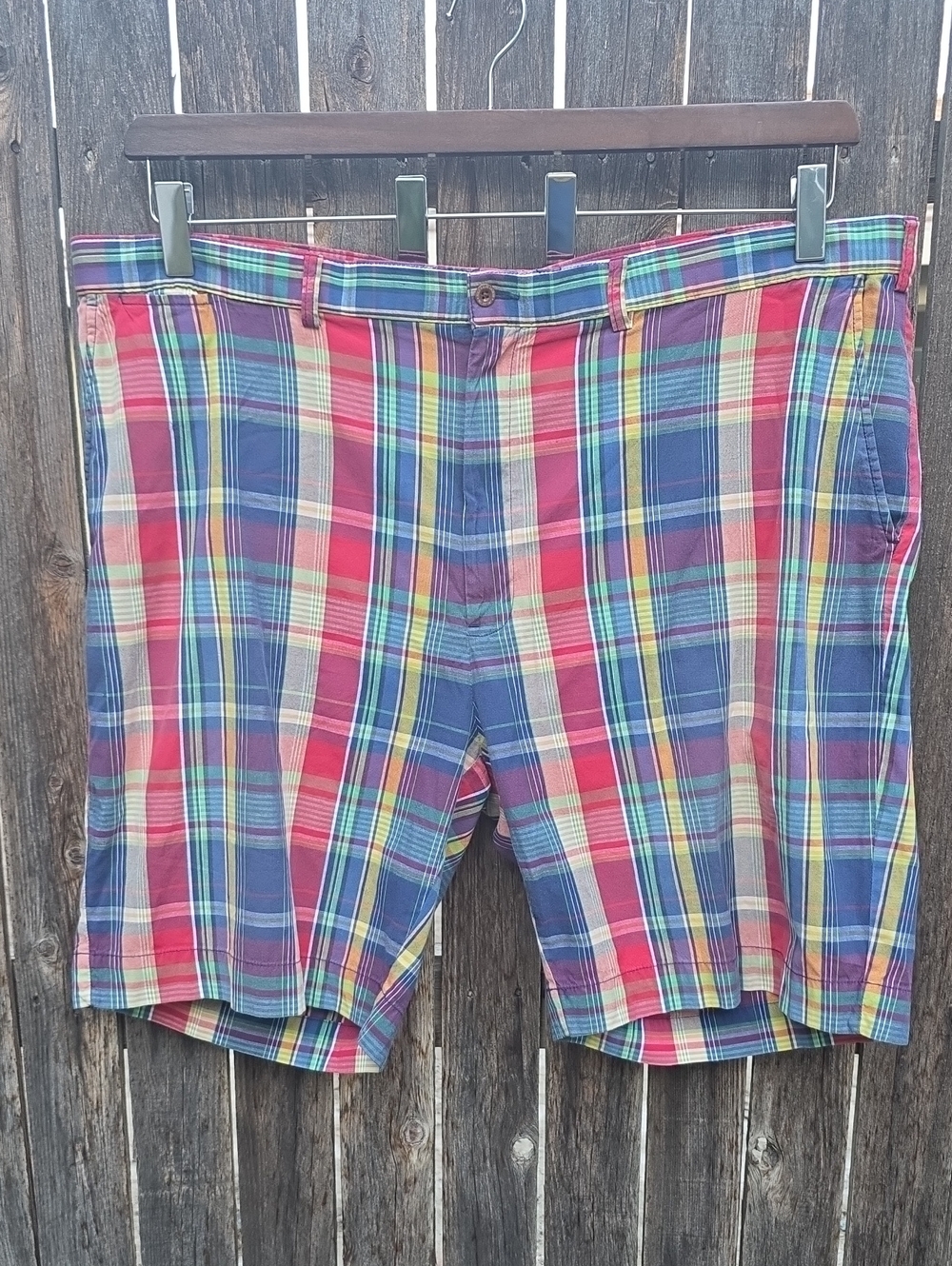 Polo by Ralph Lauren 100% Cotton Plaid Men’s Big Prospect Shorts Size 48B